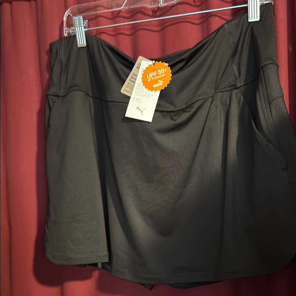 New Puma Women's Black Skort